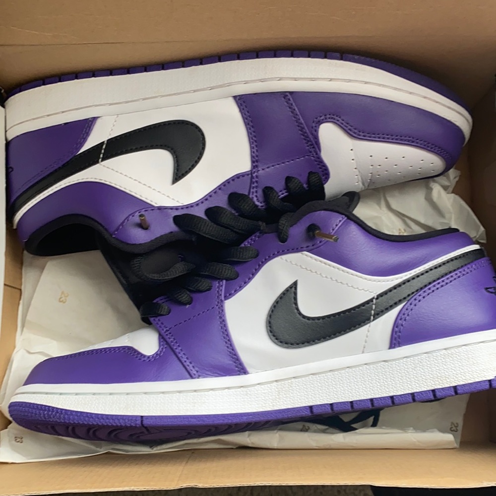 Purple shoes